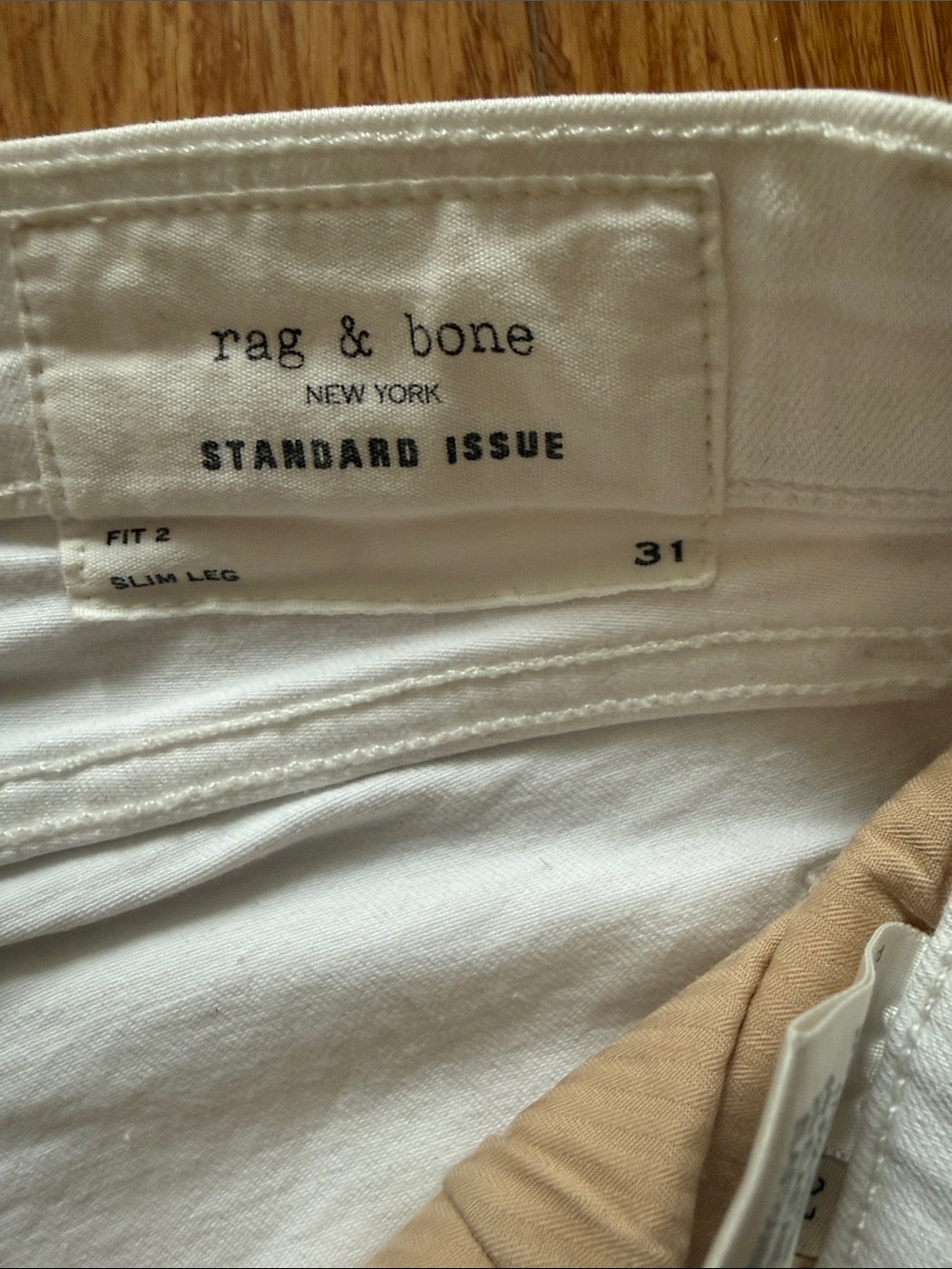 rag & bone White Denim Jeans - Picture 3 of 4